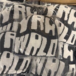 Black and White Graphic Beanie